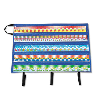 Carson-Dellosa Education Border Storage Pocket Chart, Blue-clear, 41" X 24.5" freeshipping - TVN Wholesale